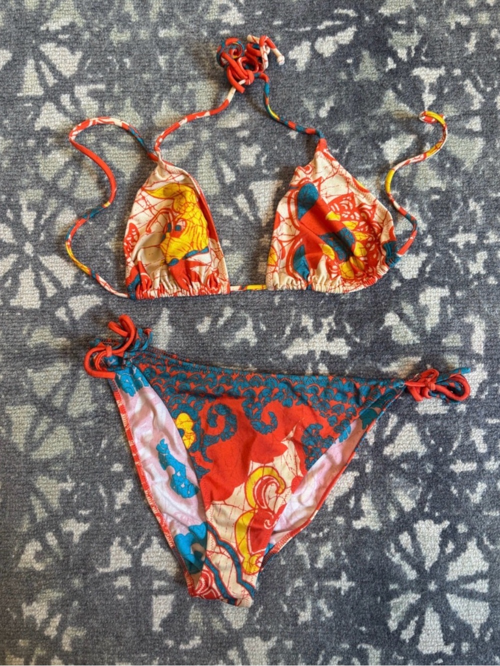 Jean Paul Gaultier Soleil two-piece string bikini size 46